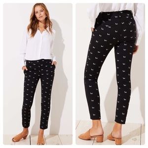LOFT Marisa Dog Print Pants